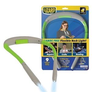 New! Lizard Light Green Neck Book Craft Car As Seen On TV